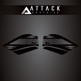 Attack Graphics Tank Protection Decals Sides Black/Grey