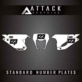 Attack Graphics Number Plate Backgrounds