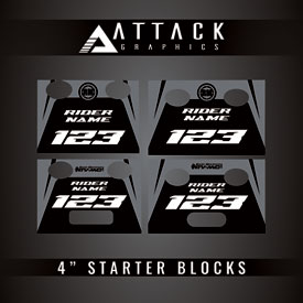 Attack Graphics Tusk Moto Starting Blocks Replacement Decals