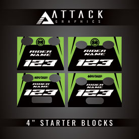 Attack Graphics Tusk Moto Starting Blocks Replacement Decals