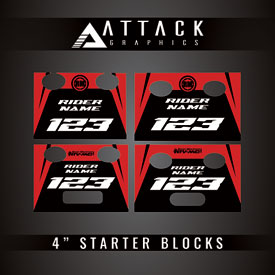 Attack Graphics Tusk Moto Starting Blocks Replacement Decals