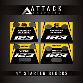 Attack Graphics Tusk Moto Starting Blocks Replacement Decals