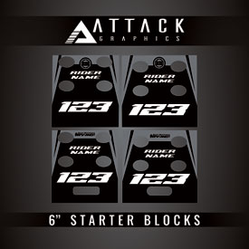 Attack Graphics Tusk Moto Starting Blocks Replacement Decals