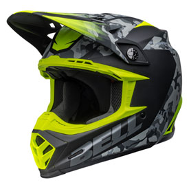 Bell Moto-9 Venom MIPS Helmet Medium Matte Black Camo/Hi-Viz Yellow