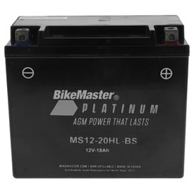 BikeMaster Platinum AGM Maintenance Free Battery MS1220HLBS