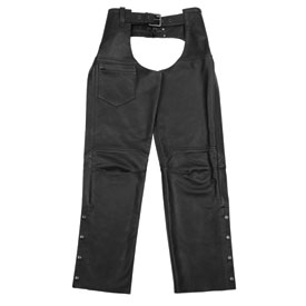 Black Brand Degree Leather Motorcycle Chaps