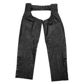 Black Brand Torque Leather Motorcycle Chaps