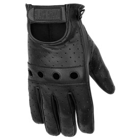 Black Brand Bare Knuckle Leather Motorcycle Gloves