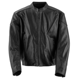 Black Brand Killer Leather Motorcycle Jacket