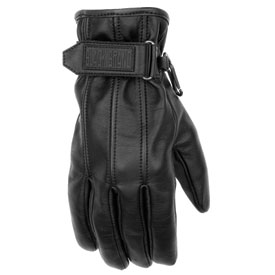 Black Brand Women's Back Road Leather Motorcycle Gloves