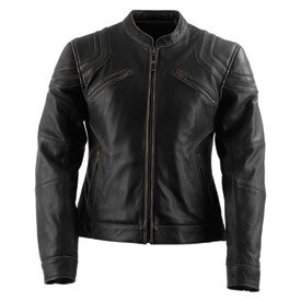 Black Brand Women's Charmer Leather Motorcycle Jacket