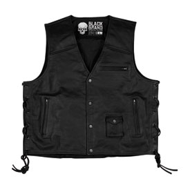 Black Brand Axe Leather Vest
