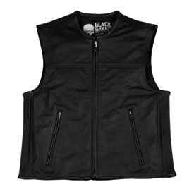Black Brand Dagger Leather Vest