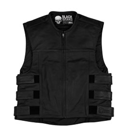 Black Brand Pinion Leather Vest