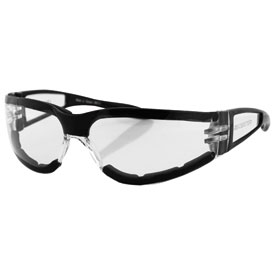 Bobster Shield 2 Sunglasses Black Frame/Clear Lens