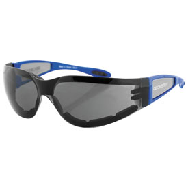 Bobster Shield 2 Sunglasses Blue Frame/Smoke Lens