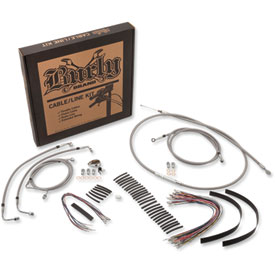 Burly Braided Stainless Steel Control Cable Kit with ABS