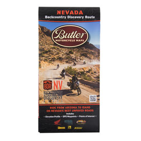 Butler Motorcycle Maps Nevada Backcountry Discover Route: Dual Sport Map