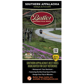 Butler Motorcycle Maps Southern Appalachia