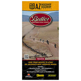 Butler Motorcycle Maps Arizona Backcountry Discover Route: Dual Sport Map