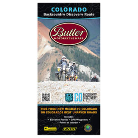 Butler Motorcycle Maps Colorado Backcountry Discover Route: Dual Sport Map