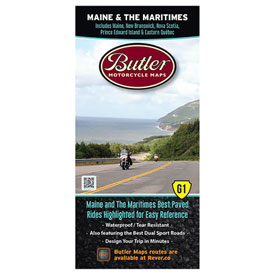Butler Motorcycle Maps Maine & The Maritimes