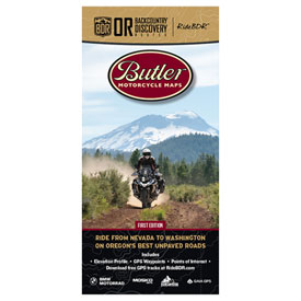 Butler Motorcycle Maps Oregon Backcountry Discover Route: Dual Sport Map
