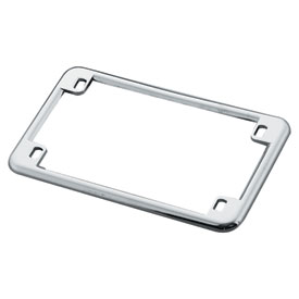 Chris Products License Plate Frame 4" x 7" Chrome