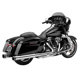 Cobra 4" Slip-On Mufflers with Contrast Tips (No CA)