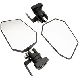 Dirtbag Brands Billet Side View Mirrors with Light Pod Mount