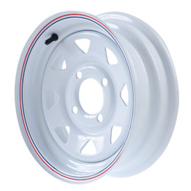 Duro Trailer Wheel, 4 on 4 Bolt Pattern