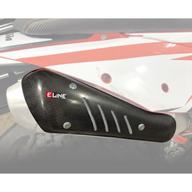 E Line Carbon Fiber Full Muffler/Bag Guard