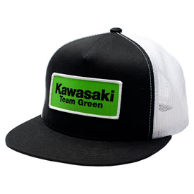 Factory Effex Kawasaki Team Green Snapback Hat  Black/White