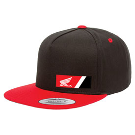 Factory Effex Honda Wedge Snapback Hat  Black/Red