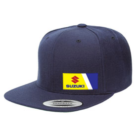 Factory Effex Suzuki Wedge Snapback Hat  Navy