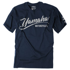 Factory Effex Yamaha Script T-Shirt Large Navy