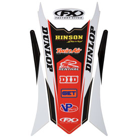 Factory Effex Rear Fender Decal  Red