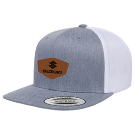 Factory Effex Suzuki Heritage Snapback Hat  Heather/White