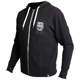 FastHouse Slack Zip-Up Hooded Sweatshirt Small Black