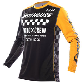 FastHouse Grindhouse Alpha Jersey Small Black/Amber