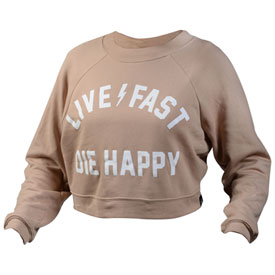 FastHouse Women's Die Happy Cropped Sweatshirt