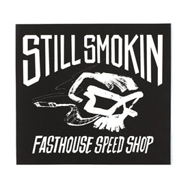 FastHouse Still Smokin' Sticker  Black/White