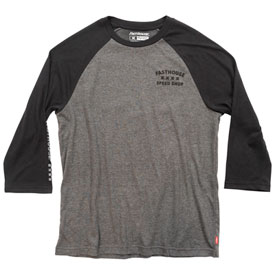 FastHouse Swift Raglan Tech T-Shirt Large Black/Heather Grey