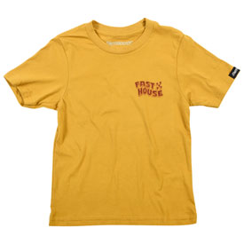 FastHouse Youth Diverge T-Shirt Medium Gold