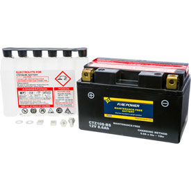 Fire Power Maintenance Free Battery with Acid CTZ10SBS