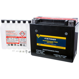 Fire Power Maintenance Free Battery with Acid CTX20LBS