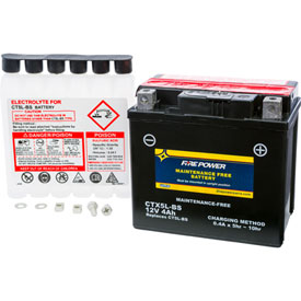 Fire Power Maintenance Free Battery with Acid CTX5LBS
