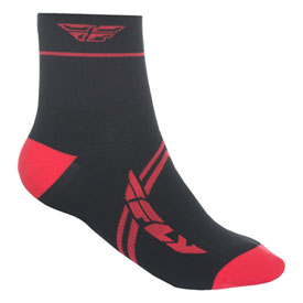 Fly Racing Action Shorty Socks Size 11-13 Red/Black