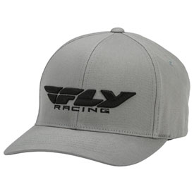 Fly Racing Podium Flexfit® Hat Large/X-Large Grey