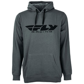 Fly Racing Corporate Hooded Sweatshirt Small Charcoal